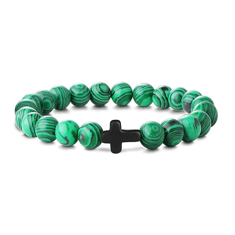 Bracelet chrétien "Malachite"