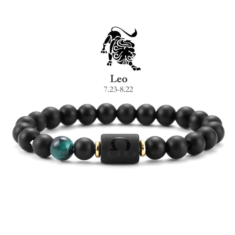 Bracelet Lion "Agate Verte"